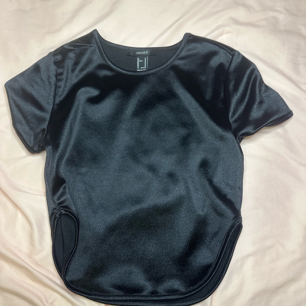 Forever 21 Shimmering Black Top